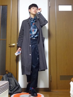 「m's SALUTE（エムズサルート）のアイテム」を使った、Kenさん（メンズ・174cm）の秋コーディネート