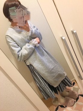 mymuさん（レディース・158cm）の冬コーディネート