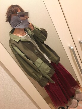 mymuさん（レディース・158cm）の春コーディネート