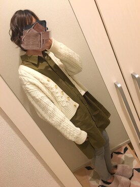 「RED SEAM（レッドシーム）のアイテム」を使った、mymuさん（レディース・158cm）の春コーディネート