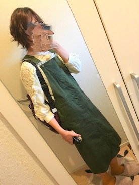「SEVENDAYS=SUNDAY（セブンデイズサンデイ）のアイテム（オールインワン・サロペット）」を使った、mymuさん（レディース・158cm）の春コーディネート