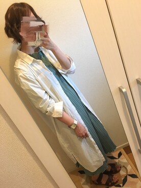 「Caffe（カフェ）のアイテム」を使った、mymuさん（レディース・157cm）の夏コーディネート