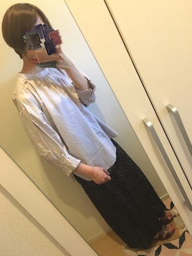「パープル×黒」｜「アイテム（サンダル）」を使った、mymuさん（レディース・158cm）の夏コーディネート