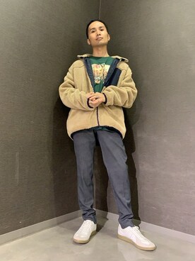 「アキコーデ」｜「アイテム（ブルゾン）」を使った、INUさん（メンズ・165cm）の秋コーディネート