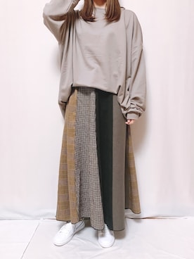 「rps（アールピーエス）のアイテム（スウェット）」を使った、rps_moriさん（レディース・154cm）の秋コーディネート