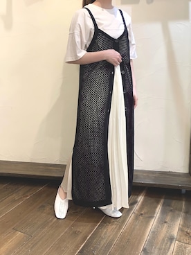 「rps（アールピーエス）のアイテム（カーディガン/ボレロ）」を使った、rps_moriさん（レディース・154cm）の夏コーディネート