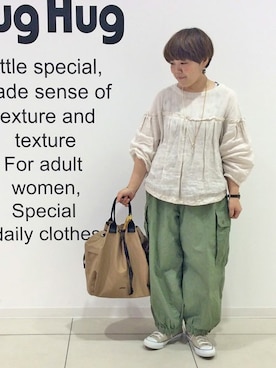 「Ampersand（アンパサンド）のアイテム」を使った、staff-inomataさん（レディース・152cm）の夏コーディネート