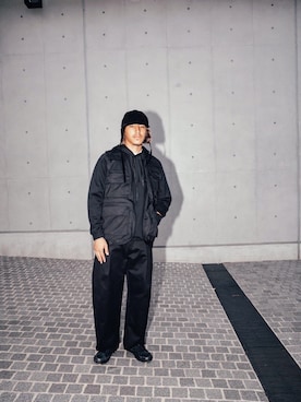 「BASISBROEK（バシスブルック）のアイテム（トップス）」を使った、rayさん（メンズ・170cm）の秋コーディネート
