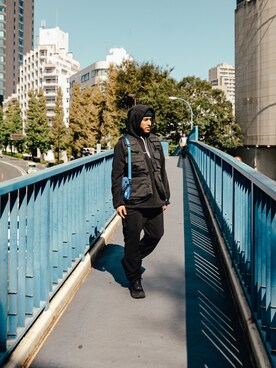 「BASISBROEK（バシスブルック）のアイテム（トップス）」を使った、rayさん（メンズ・170cm）の秋コーディネート