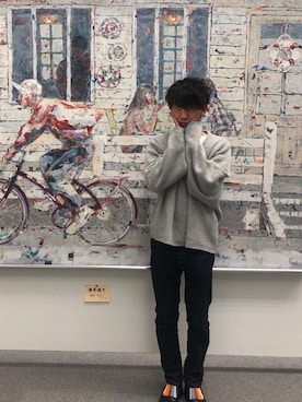 「Dessin de Mode（デッサンドモード）のアイテム（トップス）」を使った、てらてらさん（メンズ・169cm）の冬コーディネート