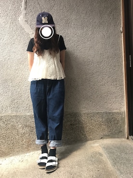 もぴこさんの「■Safari8月/MonoMAX6月号掲載■ARIZONA BF White(UNISEX)」を使ったコーディネート