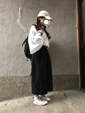 THE NORTH FACEのアイテムを使った「ガウチョパンツ」の人気