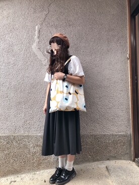 もぴこさんの「PIENI UNIKKO BAG 44X43CM」を使ったコーディネート