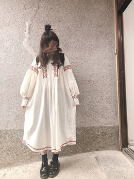 「Another Edition」｜「アイテム（ワンピース/ドレス）」を使った、もぴこさん（レディース・160cm）の秋コーディネート