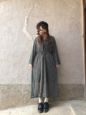 「Crisp（クリスプ）のアイテム（その他シューズ）」を使った、もぴこさん（レディース・160cm）の冬コーディネート