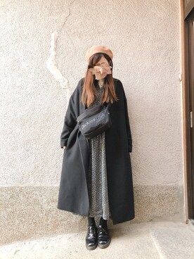 「Crisp（クリスプ）のアイテム（その他シューズ）」を使った、もぴこさん（レディース・160cm）の冬コーディネート