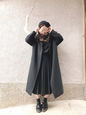 「Crisp（クリスプ）のアイテム（その他シューズ）」を使った、もぴこさん（レディース・160cm）の冬コーディネート