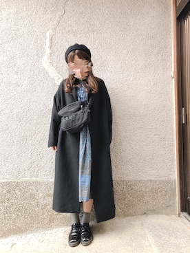 「blue」｜「アイテム（その他シューズ）」を使った、もぴこさん（レディース・160cm）の冬コーディネート