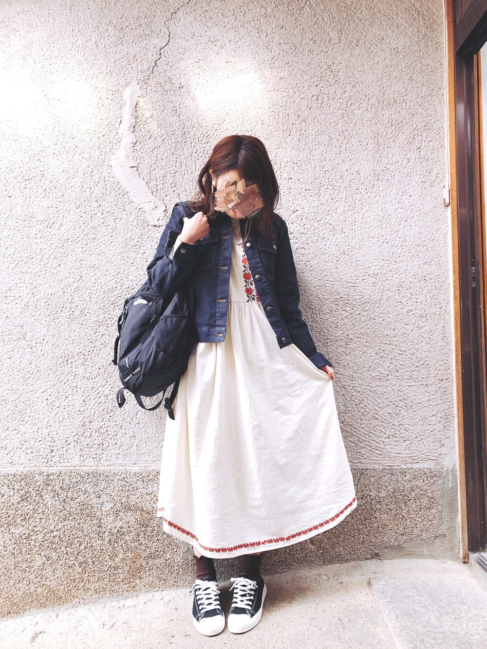 THE NORTH FACEのアイテムを使った「刺繍ワンピース」の人気