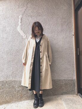 「Crisp（クリスプ）のアイテム（その他シューズ）」を使った、もぴこさん（レディース・160cm）の春コーディネート
