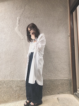 「petitcro」｜「アイテム（サンダル）」を使った、もぴこさん（レディース・160cm）の夏コーディネート