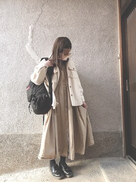 「cepo（セポ）のアイテム（その他アウター）」を使った、もぴこさん（レディース・160cm）の冬コーディネート