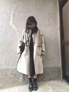 「Crisp（クリスプ）のアイテム（その他シューズ）」を使った、もぴこさん（レディース・160cm）の冬コーディネート
