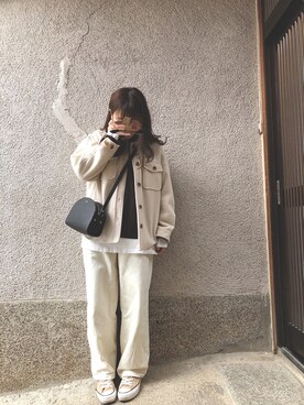 「cepo（セポ）のアイテム（その他アウター）」を使った、もぴこさん（レディース・160cm）の冬コーディネート
