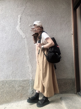 「melple（メイプル）のアイテム」を使った、もぴこさん（レディース・160cm）の春コーディネート