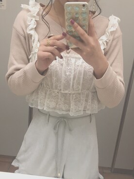 「one after another NICE CLAUP（ワンアフターアナザーナイスクラップ）のアイテム（アクセサリー）」を使った、Chihoさん（レディース・160cm）の冬コーディネート