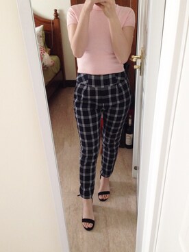 「LILY BROWN（リリーブラウン）のアイテム（チノパンツ）」を使った、Cleo さん（レディース・158cm）の春コーディネート