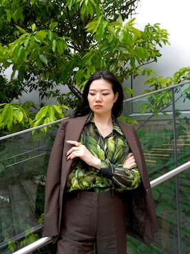 「スーツコーデ」｜Lin-coさん（レディース・171cm）の春コーディネート