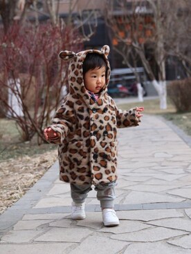 「Carter's（カーターズ）のアイテム（シューズ）」を使った、fujibearさん（キッズ・80cm）の冬コーディネート