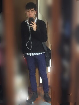 「French Connection  （-）のアイテム」を使った、Linさん（メンズ・173cm）の夏コーディネート