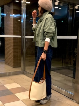 「CONVERSE（コンバース）のconverse（コンバース） ALL STAR OX（オールスターOX）（スニーカー）」を使った、coccoooooさん（レディース・163cm）の秋コーディネート