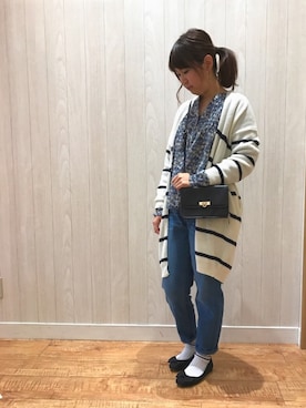 「DRESKIP（ドレスキップ）のアイテム（バレエシューズ）」を使った、チエさん（レディース・156cm）の冬コーディネート