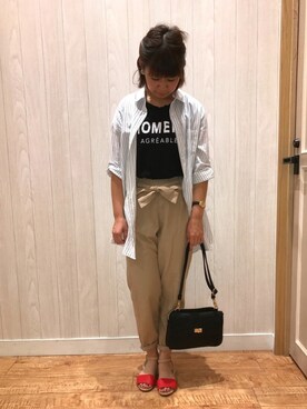 チエさん（レディース・156cm）の春コーディネート