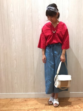 チエさん（レディース・156cm）の夏コーディネート