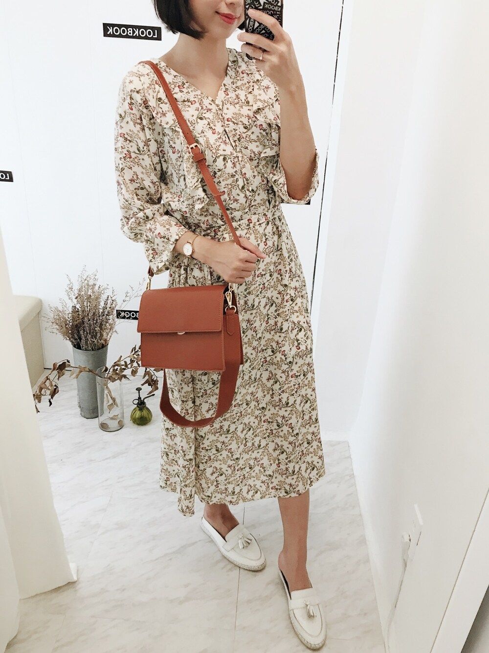 「ootd、dress、summer、Taiwan、Taichung、LOOKBOOK穿搭冊」｜「LOOKBOOK 穿搭冊のアイテム（ショルダーバッグ、ブラウン系）」を使った、Yuli 🌵 LOOKBOOK➸穿搭冊さん（レディース・168cm）の夏コーディネートの1枚目の写真
