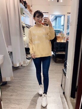 「毛衣」｜「アイテム（モッズコート）」を使った、Yuli 🌵 LOOKBOOK➸穿搭冊さん（レディース・168cm）の冬コーディネート