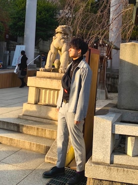 「GLOBAL WORK（グローバルワーク）のアイテム（その他）」を使った、はるを。さん（メンズ・177cm）の春コーディネート