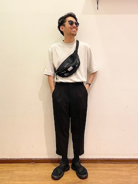「サンダルに靴下」｜KENnYA_gwさん（メンズ・169cm）の夏コーディネート