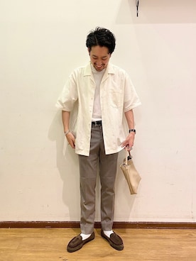 「NEPENTHES（ネペンテス）のアイテム」を使った、KENnYA_gwさん（メンズ・169cm）の夏コーディネート