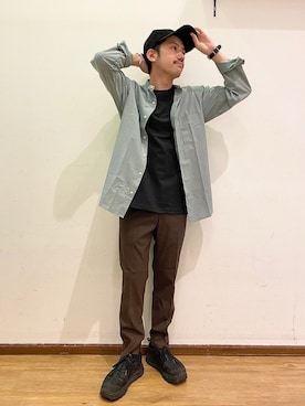 「HOKA（ホカ）のHOKA ONE ONE/ホカ オネ オネ　TOR ULTRA LOW WP/トールウルトラローウォータープルーフ（スニーカー）」を使った、KENnYA_gwさん（メンズ・169cm）の夏コーディネート