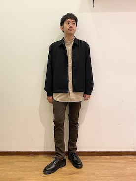 「アイテム（ブルゾン）」を使った、KENnYA_gwさん（メンズ・169cm・30代）の秋コーディネート