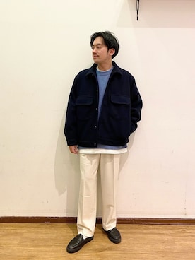 「アイテム（ブルゾン）」を使った、KENnYA_gwさん（メンズ・169cm・30代）の冬コーディネート