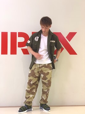 「カモフラージュ柄」｜RYOさん（メンズ・163cm）の夏コーディネート