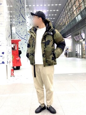 「Paraboot（パラブーツ）のアイテム（スリッポン）」を使った、wonderbearさん（メンズ・174cm）の冬コーディネート