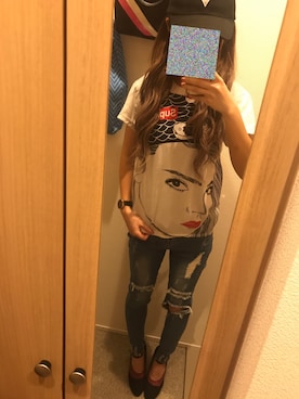 「チャイハネ（チャイハネ）のアイテム（パーカー）」を使った、nonsugar さん（レディース・157cm）の春コーディネート