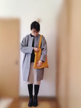 「POOL（プール）のアイテム（バッグ）」を使った、matinさん（レディース・163cm）の冬コーディネート